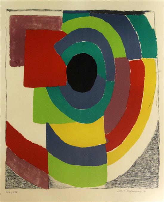 § Sonia Delaunay (1885-1979) Syncopee c.1971 28.75 x 20.75in.